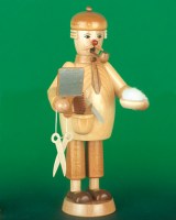 Seiffen Weihnachtshaus - <!--09-->Räuchermann Friseur natur - Bild 1